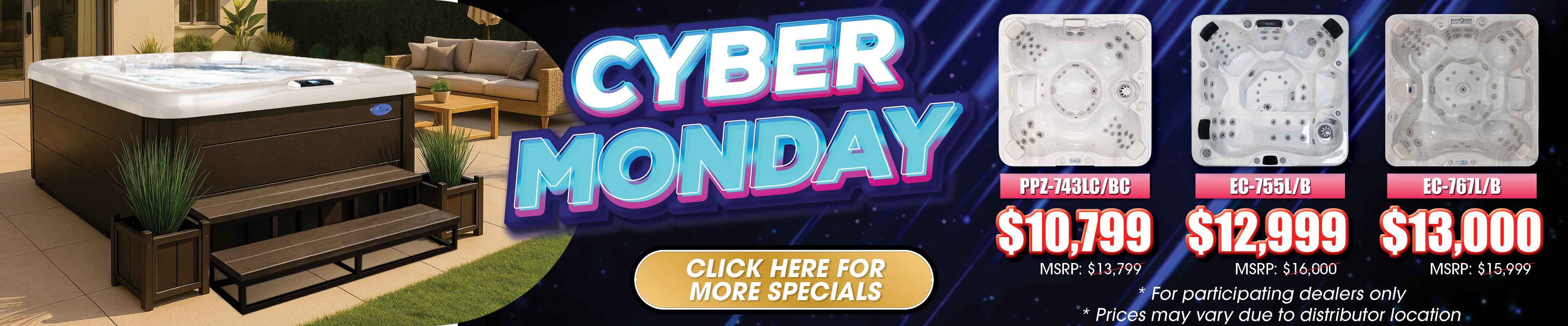 Calspas hot tub being used in a family setting - Midland